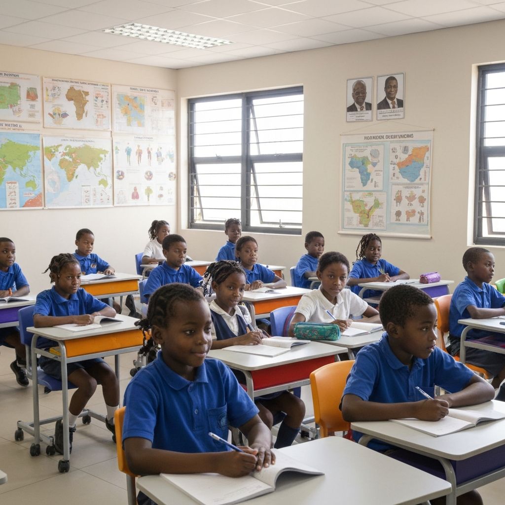 Children learning in classroom